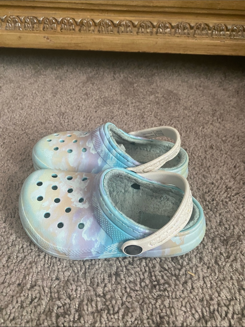Kids Tie-Dye Foam Clog with Soft Lining - Pastel Blue